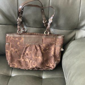 Coach Optic Signature “C” Canvas Satchel Bag Purse